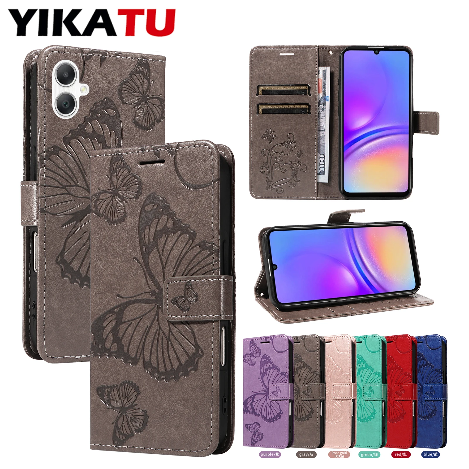 

Wallet Flip Case For Samsung Galaxy A06 4G A05S A03 A02S A03S A03 Core A04E A310 A510 A6 Plus A5 2017 A3 2016 A07 5G Phone Cover