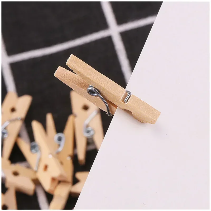 10 Pcs DIY Mini Wooden Clips Handmade Craft Decorative Photo Clips Clothespin Craft Decoration Pegs Home Office DIY Toy Supplies