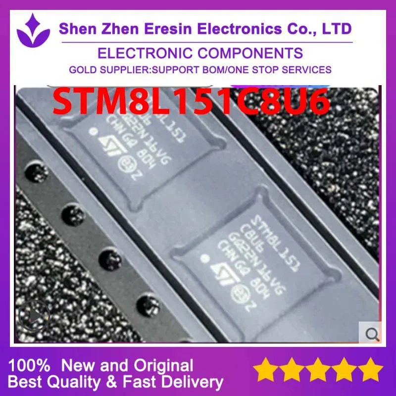 1PCS/LOT STM8L151C8U6 STM8L101F2P6 STM8L051F3P6 STM8L151F3P6 STM8S005K6T6C STM8S103K3T6C STM8S003F3P6  New and original