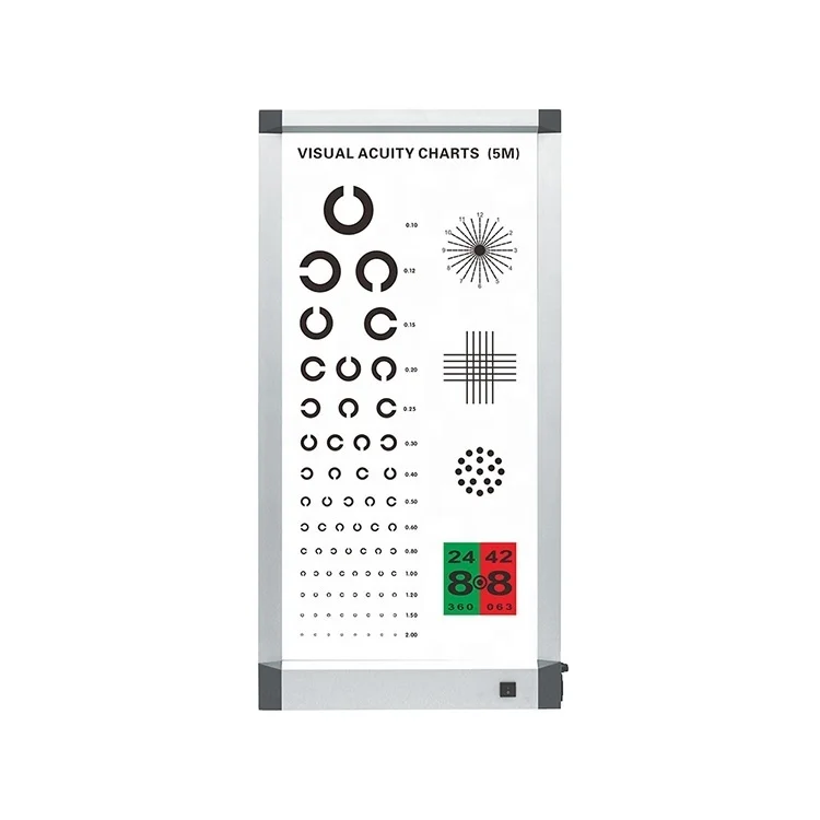 Bagan Pengujian Penglihatan LED Bahan PMMA 5 Meter VC-C