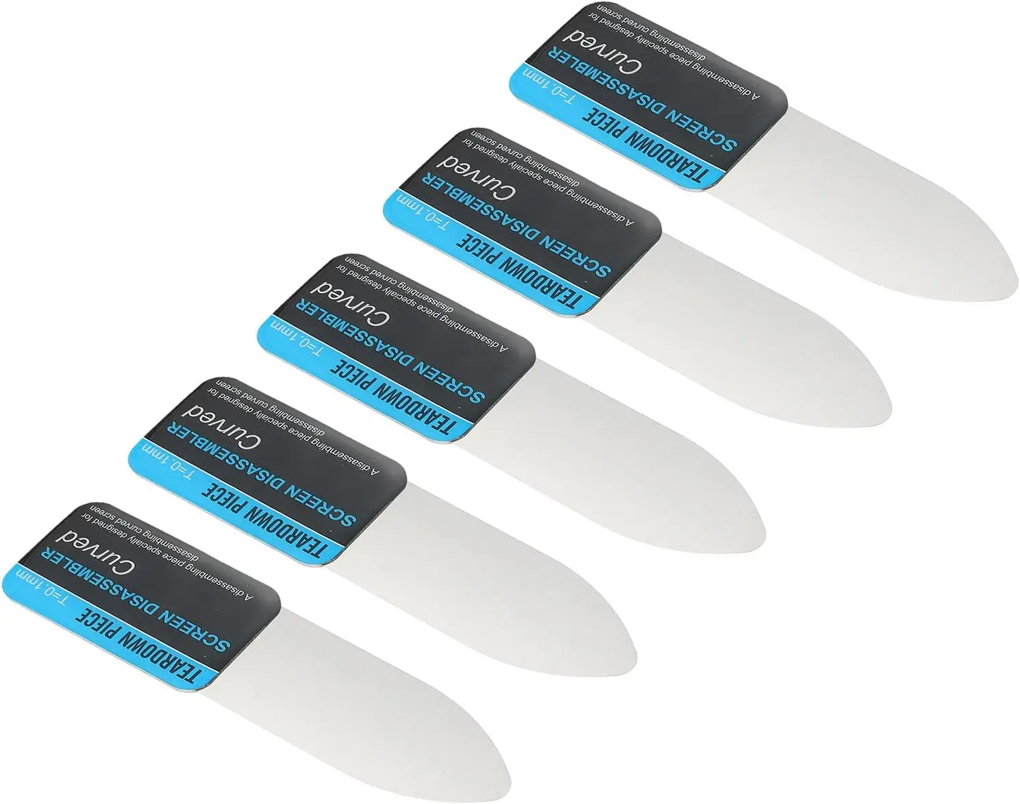 الصلب معدن الهاتف المحمول منحني شاشة LCD Spudger فتح حدق بطاقة أدوات رقيقة جدا مرنة الهاتف المحمول تفكيك أداة #6