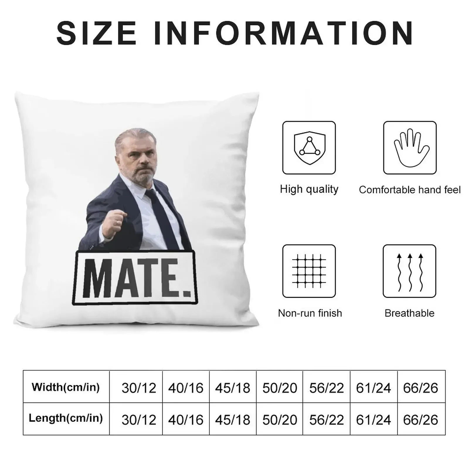 Ange Postecoglou Mate Throw Pillow Pillowcases Cushion Covers Sofa Luxury Sofa Cushions pillow