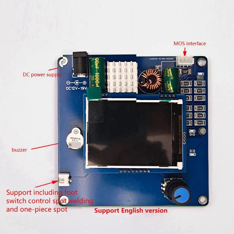 1600F Spot Welder DIY Capacitor Pulse Spot Welding Machine 18650 Battery Pack Welding Controller Welding Tools New