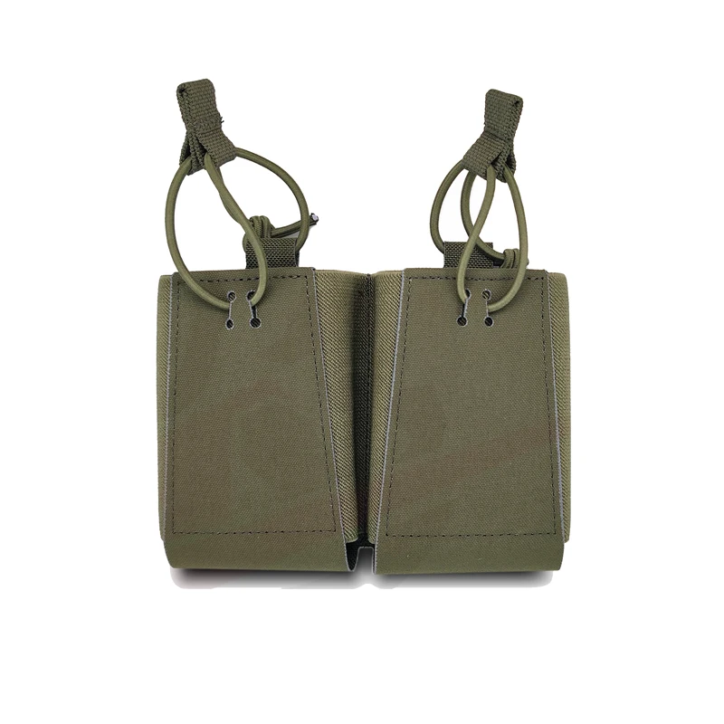 

Tactical 556/762 Magazine Pouch Airsoft Molle Double Mag Bag Holster Hunting Elastic Plate Carrier 500D GBRS Pouch Gear