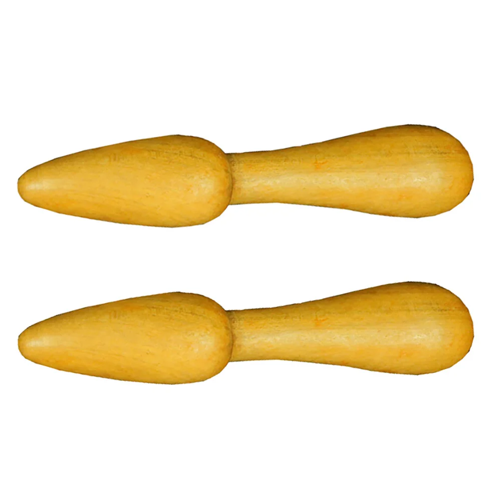 

2 pcs Gourd Shape Massage Sticks Smooth Acupressure Pens For Body Legs Arms Back Neck Waist Durable Wooden Massage Accessories