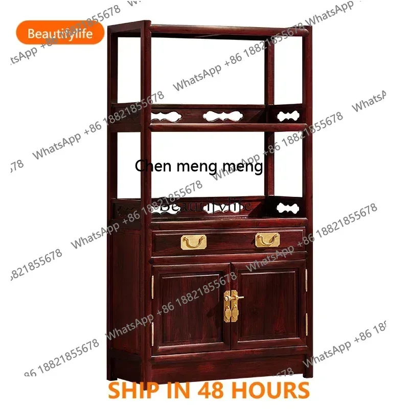 

Rosewood Sideboard Cabinet Sandal Wood Storage Solid Wood New Chinese Style Entrance CabinetFH H
