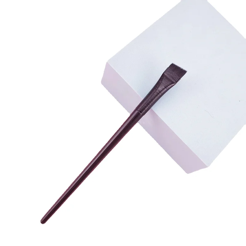 메이크업 브러쉬 แปรงเขียนคิ้ว แปรงอายไลเนอร์ใบมีด แปรงแนวนอนขนาดเล็กแบบพกพาใต้เปลือกตาถึงแปรงไหมพรม