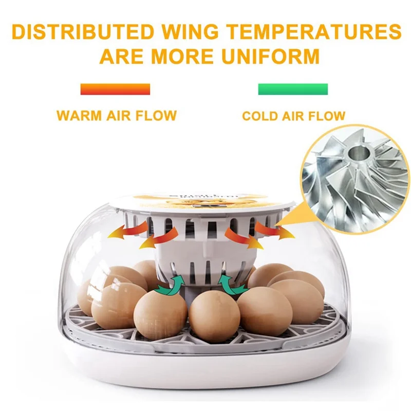2025+ Egg Incubators Chicken Incubators Farm Poultry Hatcher Machine Automatic Egg Turning Temperature Control US Plug