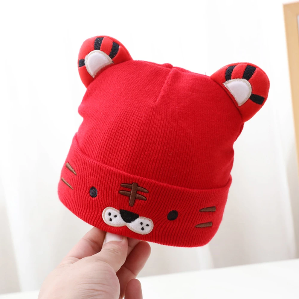 Cartoon Animal Tiger Beanie Hat For Newborn Baby Hats Toddler Infant knitted Hat Kids Girl Boy Winter Warm Bonnet 0-12M