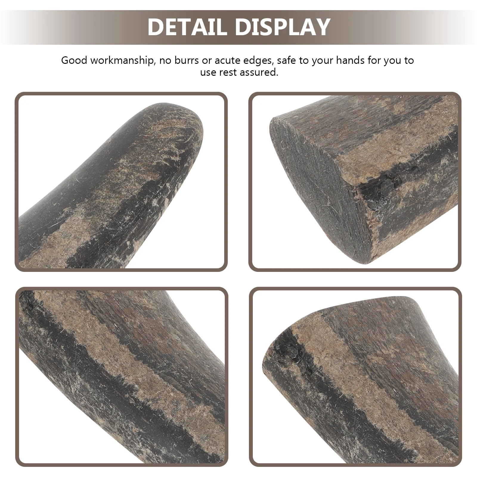 المواد نحت القرن الثور الطبيعي لم تنته لتقوم بها بنفسك فارغة للخرز الحرف زخرفة صنع حواف آمنة ناعمة هدية شخصية