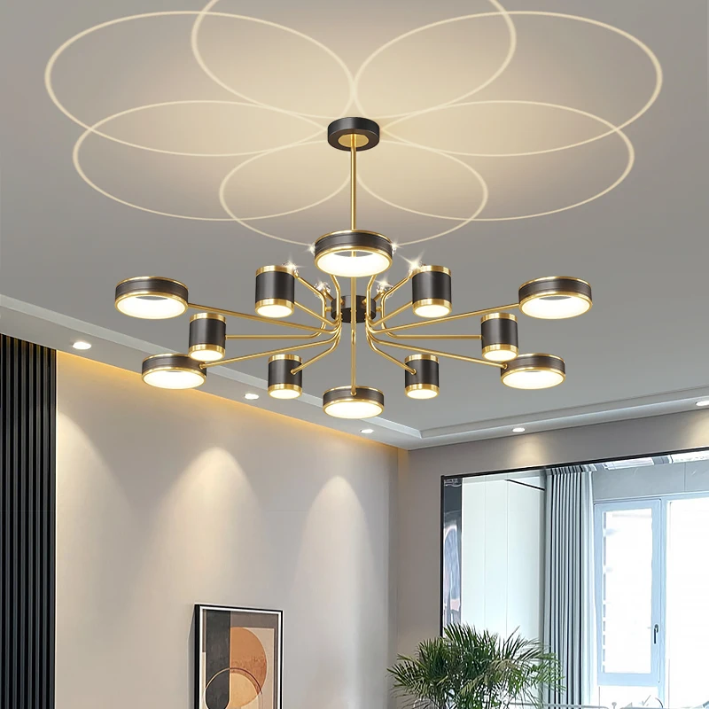 lustre de teto quarto estrela projecao atmosfera moda lampada salao nordic lustre para teto led sala jantar preto 01