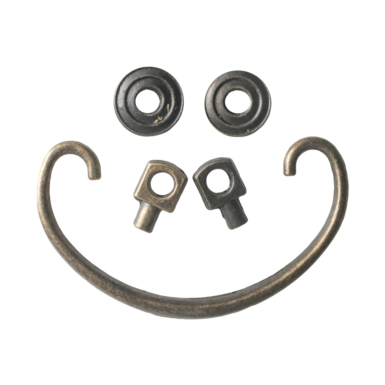 Handle Zinc Alloy Semi-circle Retro Drawer Cabinet Handle Hole Distance 68mm