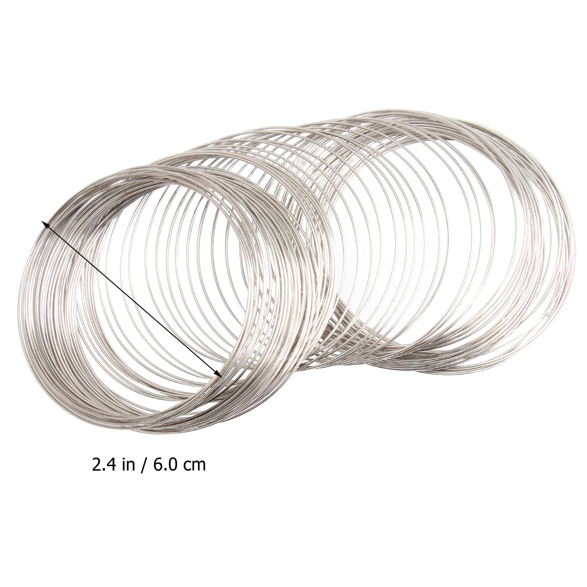 

Steel Ring Bracelet Wire Silver Bangle Jewelry Making Lightweight Comfortable Fashion Accessories Steel Wire DIY Material