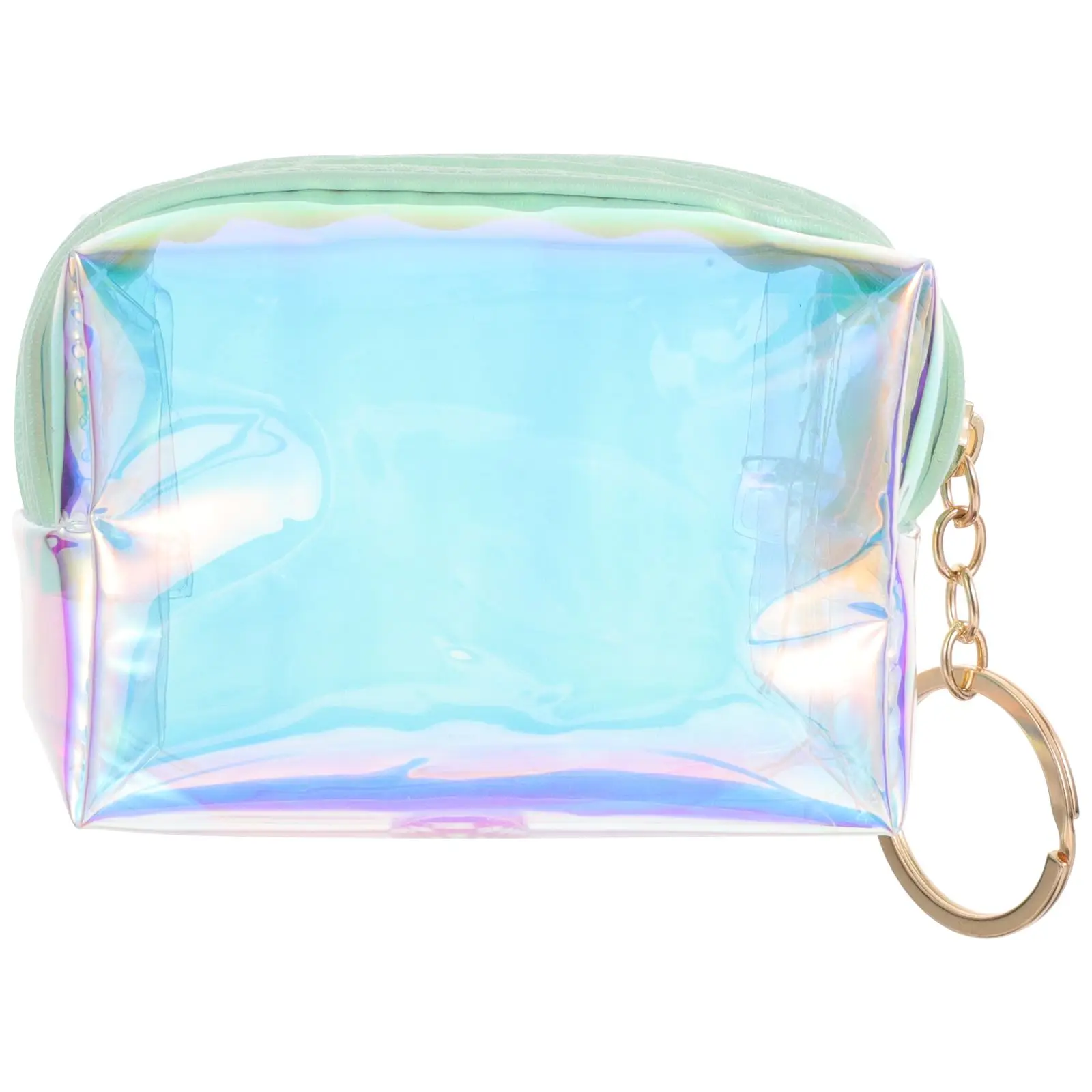 Coin Small Zipper Pouch PVC Keychain Coin Change For Coins Purse for Women Compact Change Purse Tiny Wallet