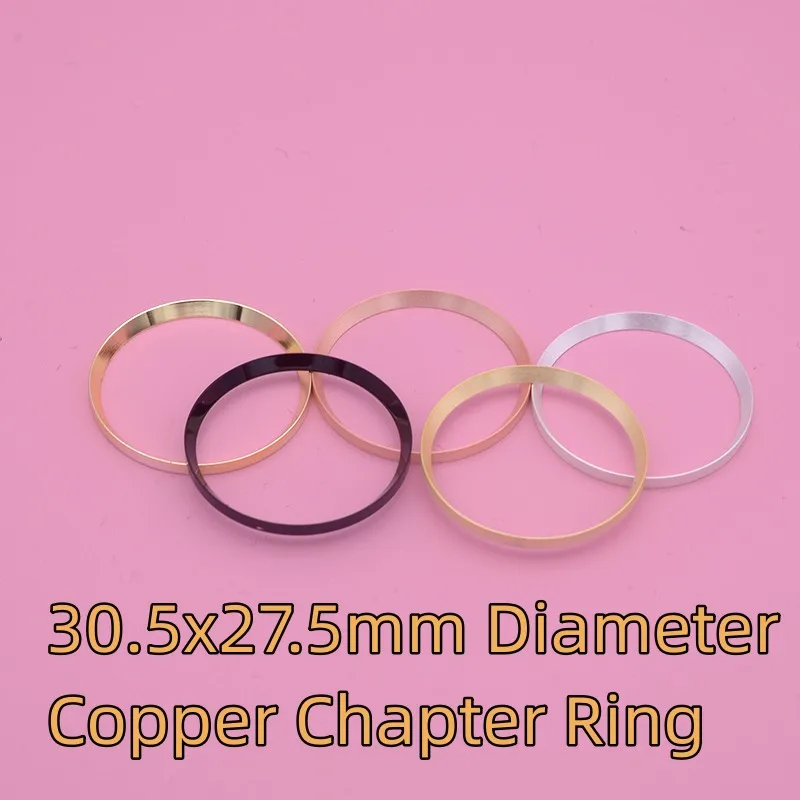 

Brushed 30.5mm Copper Watch Chapter Ring For Seiko SKX007 SKX009 SRPD Case Mod NH35 NH36 Movement Polished Inner Ring Parts