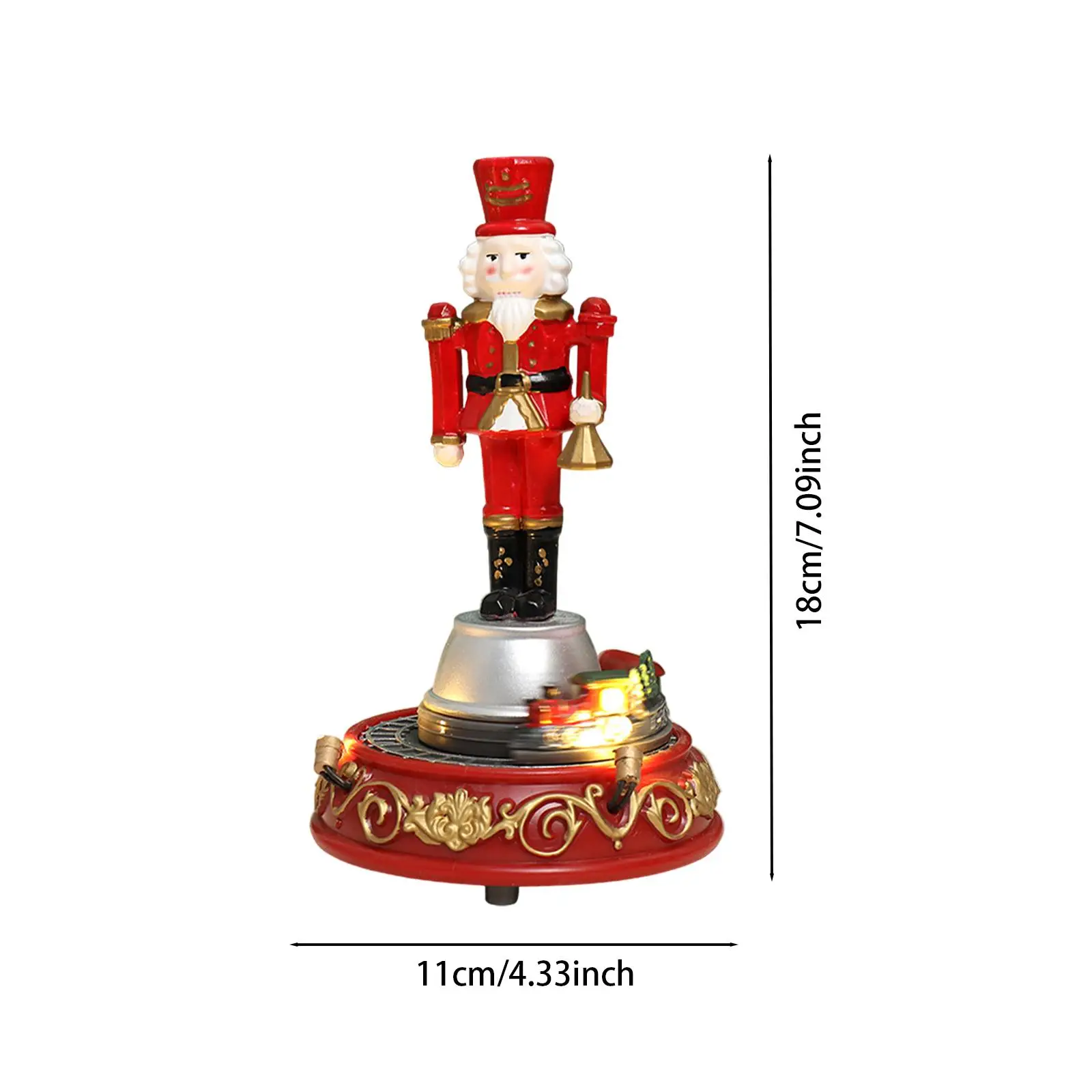 Statue de Casse-Noisette de Noël, Cadeau Idéal pour Chambre à Coucher, Salon, Bibliothèque