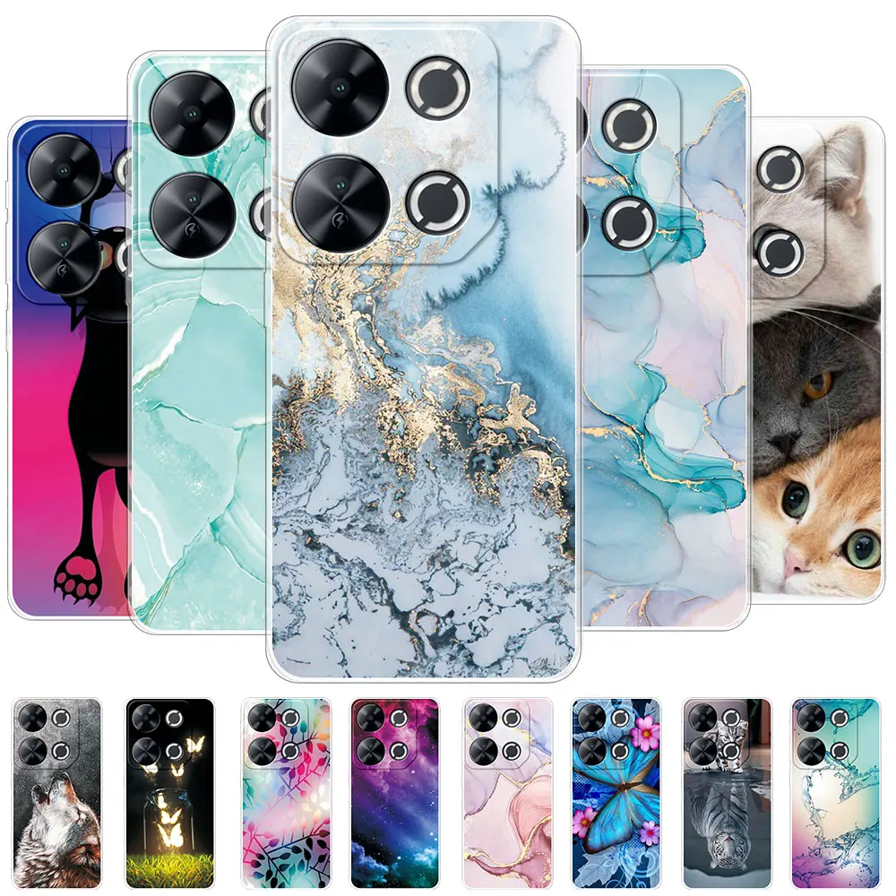 For Itel P65 P671L 2024 Case Clear Soft Silicone TPU Phone Case For ITEL P65 P 65 ITELP65 Shockproof Back Cover Fashion Fundas