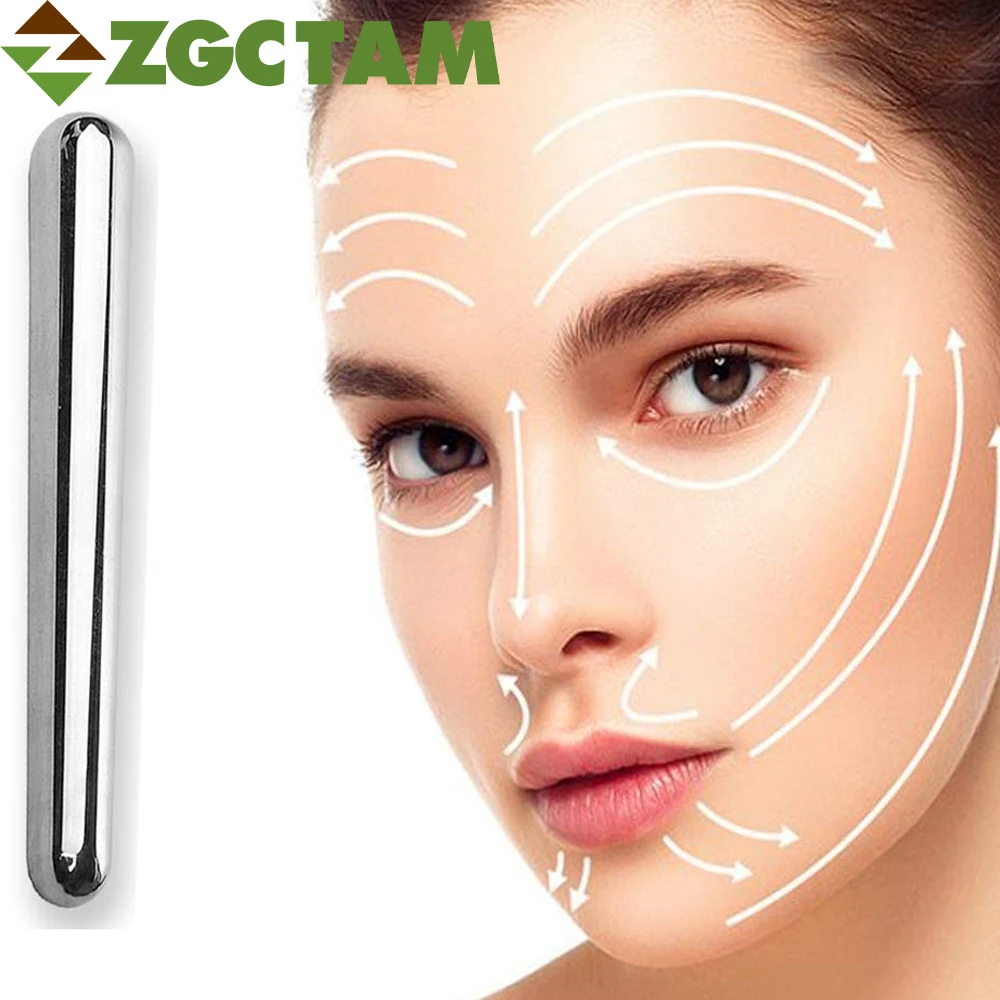 

1Pcs Stainless Steel Face Guasha Massage Therapy Stick, Wand Acupressure Massage Tools for Deep Tissue, Soft Tissue Myofascial