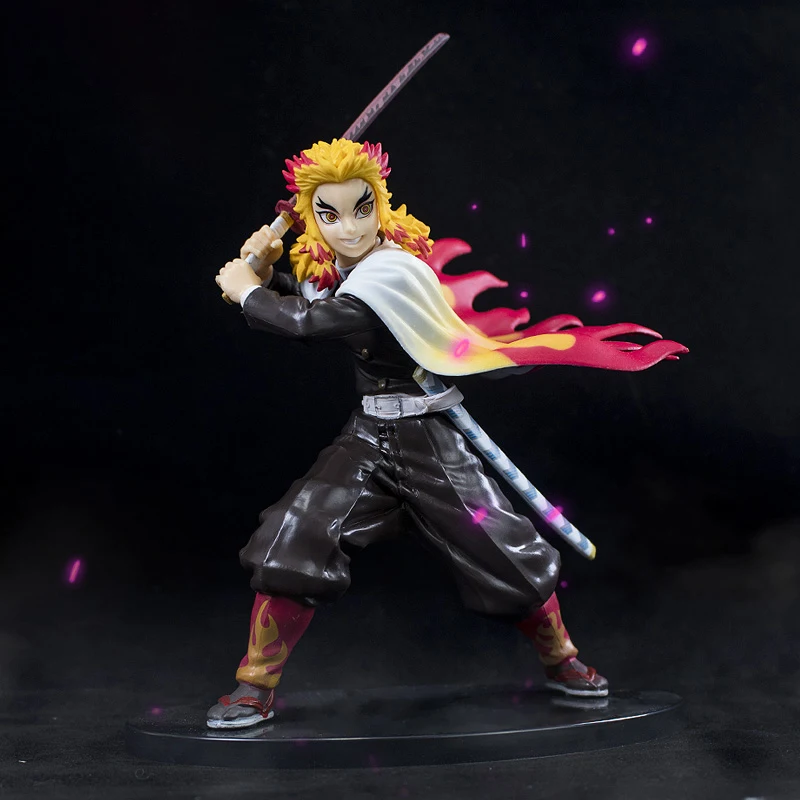 20cm Kimetsu No Yaiba Anime Figure VIBRATION STARS Rengoku Kyoujurou Figure Demon Slayer Agatsuma Zenitsu Figurine Toys