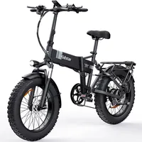 Ridstar H20 Folding Electric Bike  Motor 48V 15AH Battery Electric Bicycle 20*4.0 Inch Fat Tire city commuting E Bike