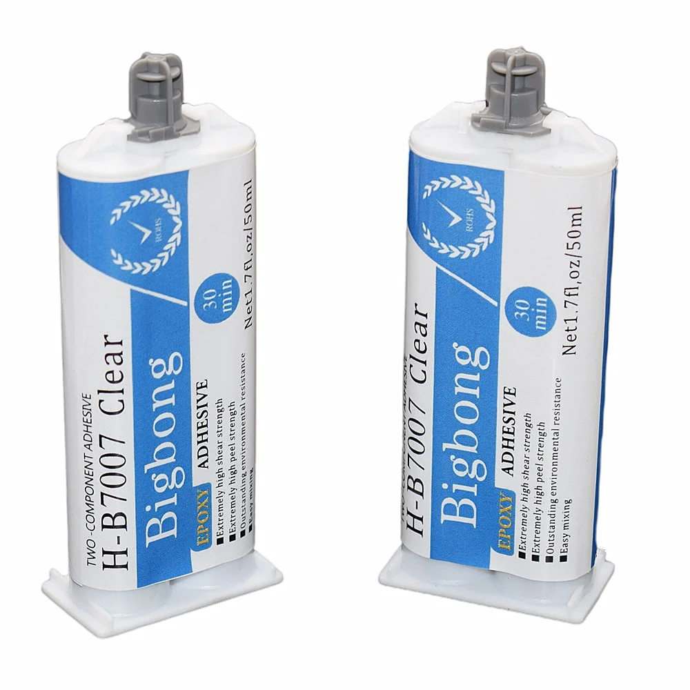 

2pcs 50ml 1:1 Clear Epoxy Resin AB Glues Transparent Adhesives 2 Part Epoxies for Bond Wood Metal Plastic Glass Ceramic Concrete