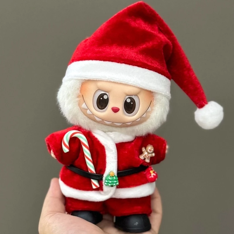 

Лидер продаж, одежда для кукол Labubu, подходит для 15-17 см V1v2v3labubu, рождественский наряд, аксессуары, милые изысканные подарки ручной работы