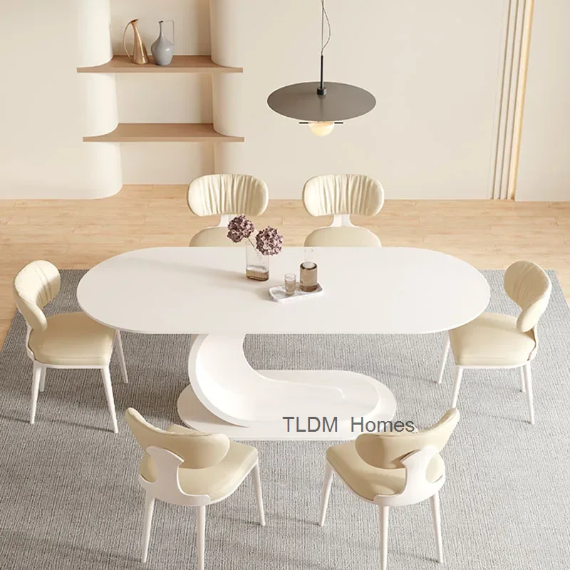 Cushion Modern Dining Chairs Luxury Aesthetic Mid Century Dining Nordic Chair Living Room Ergonomic Chaise Salle Manger Furnitur image 2