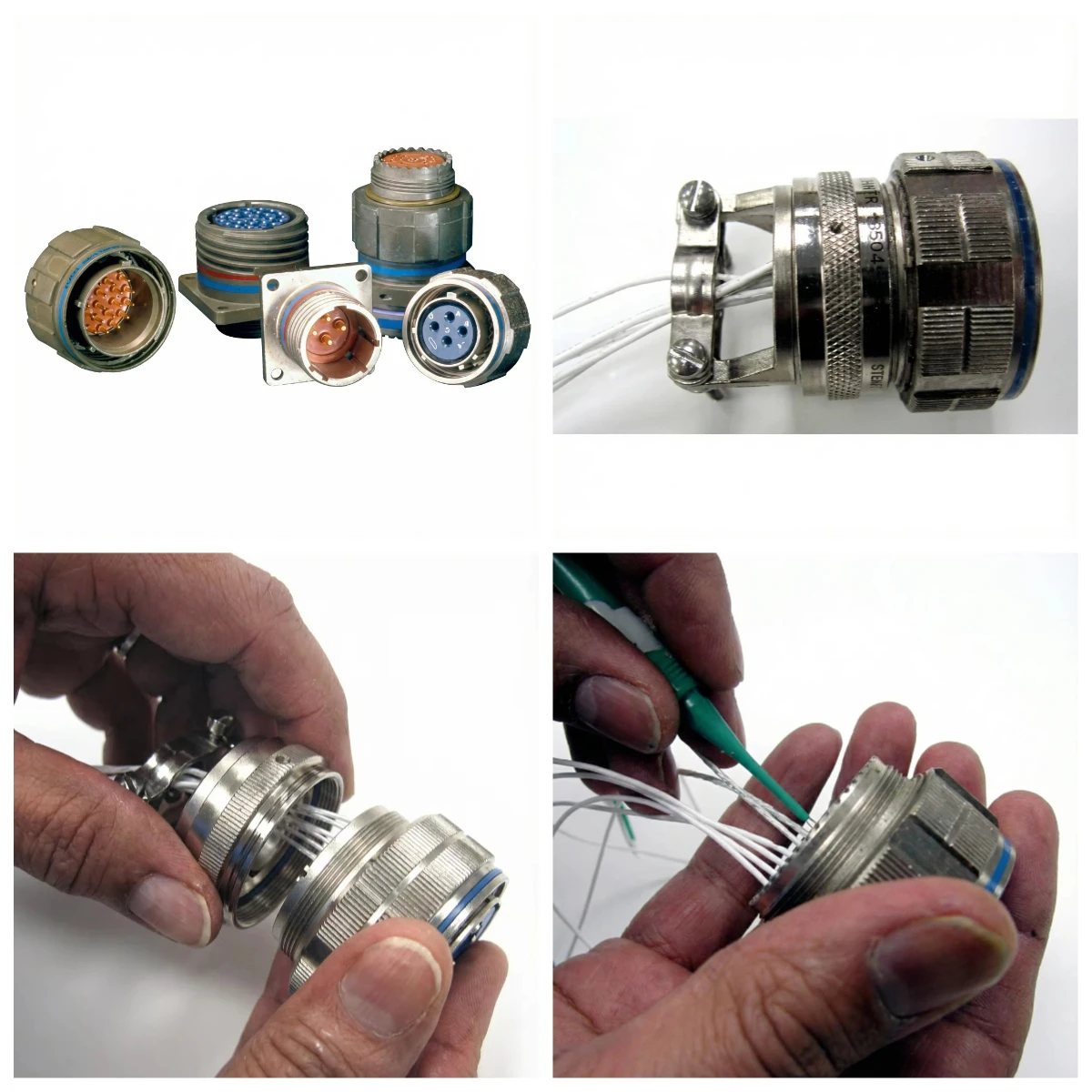 PT06E-22-55P(SR) 55Pin Male Gold Solder Cup Circular Connector MIL-DTL-26482 Plug