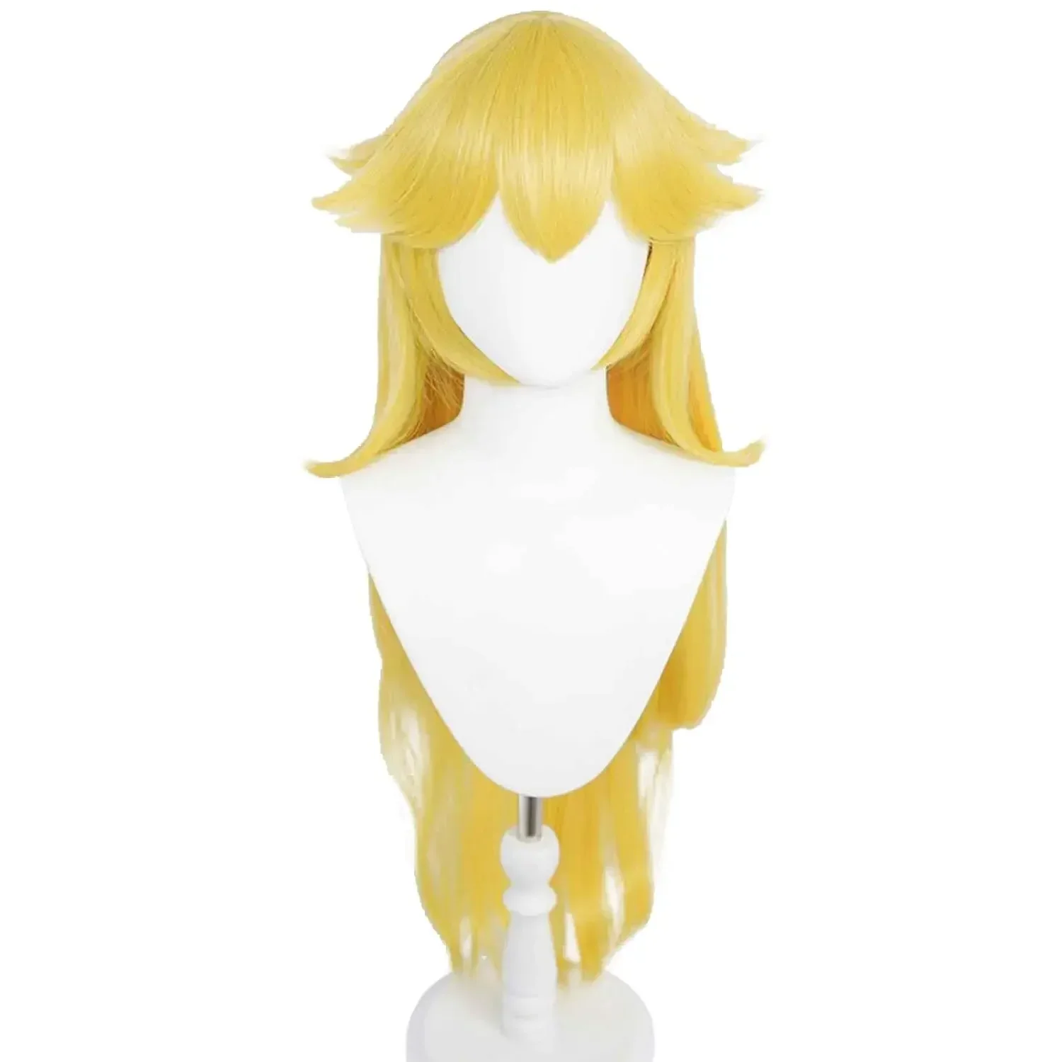 Anime Princess Wig Long Wavy Halloween Cosplay Wig Yellow Costume Party Wigs Yellow Princess Wig Peach Wig