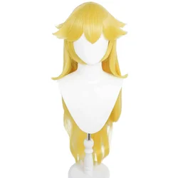 Anime Princess Wig Long Wavy Halloween Cosplay Wig Yellow Costume Party Wigs Yellow Princess Wig Peach Wig