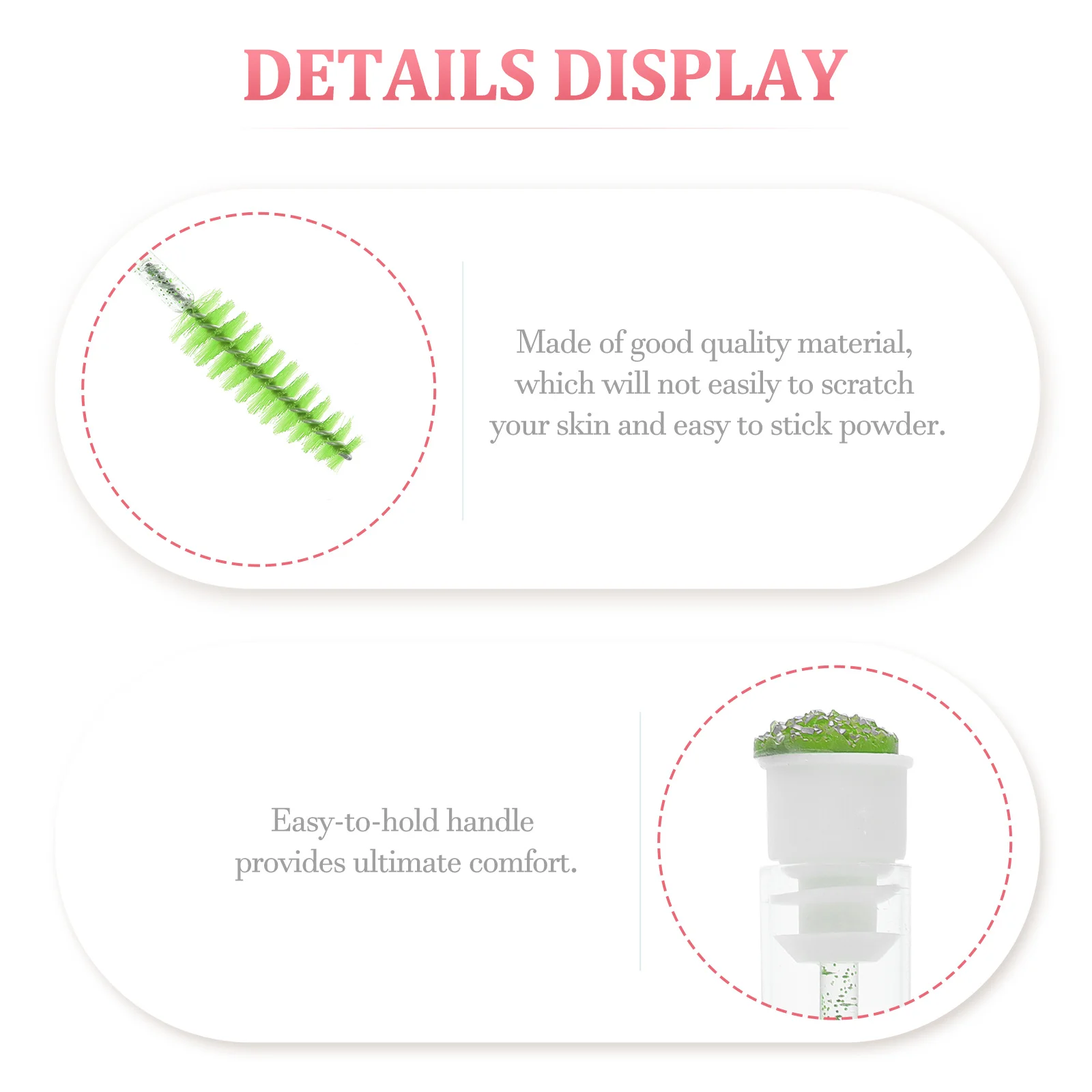 10 Stuks Wimper Kam Glad Glide Gemakkelijk Hold Handvat Voor Natuurlijke Mascara Afwerking Draagbare Lash Brow Kam Schoonheid Wimper Applicator