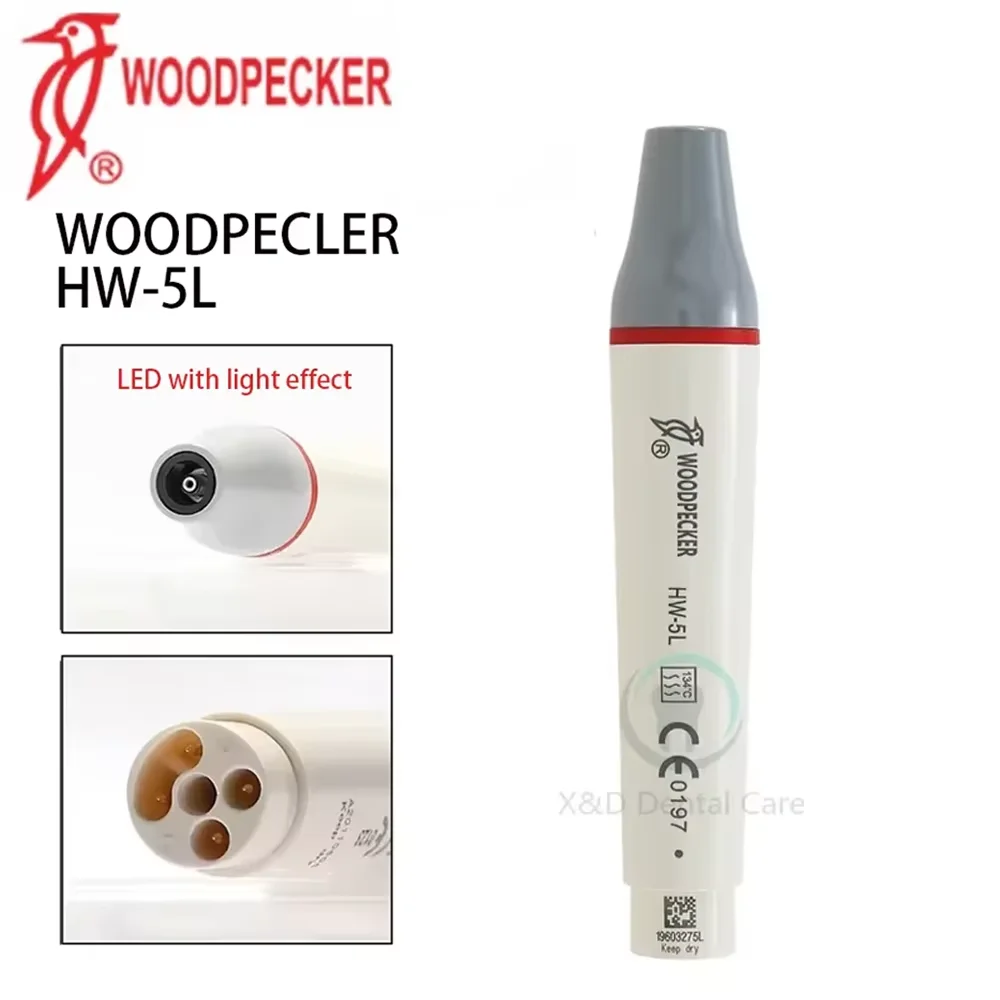 Woodpecker Dental Piezo Scaler Handstuk 135 ℃   Autoclaveerbaar, compatibel met EMS HW-3H HW-5L tandheelkundige apparatuur