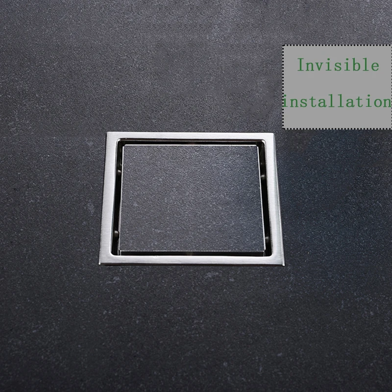Bathroom Grates Drainer Tile Insert Square Floor Waste Drain Anti-odor Invisible Shower Floor Drain Kitchen Balcony