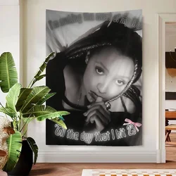 PinkPantheress Singer Printed Large Wall Tapestry Cheap Hippie Wall Hanging Bohemian Wall Tapestries Mandala INS Home Decor