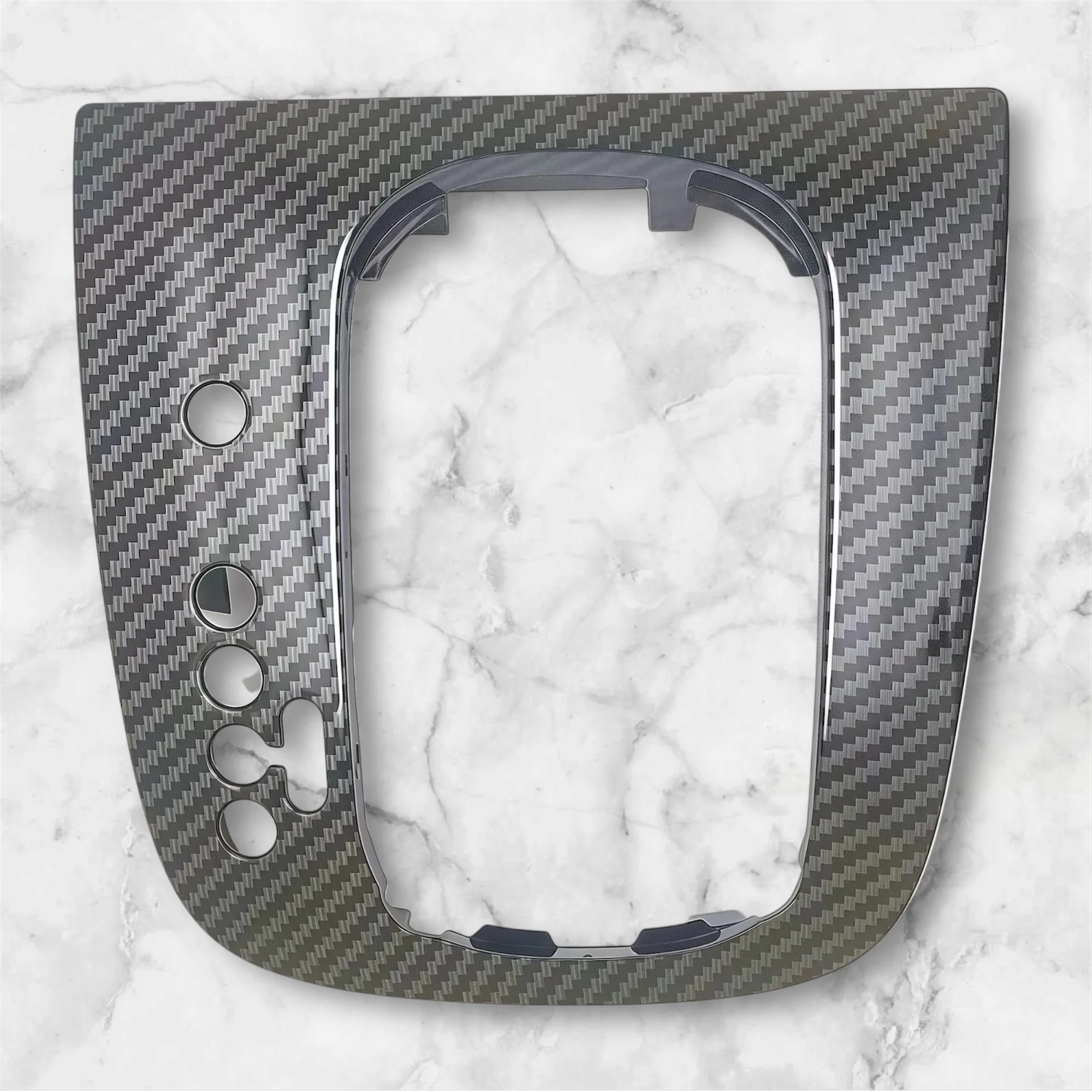

Fit For Golf Jetta MK5 MK6 / Scirocco MK3 DSG LHD Shift Base Frame Replacement Carbon Fiber Style Gear Trim Panel
