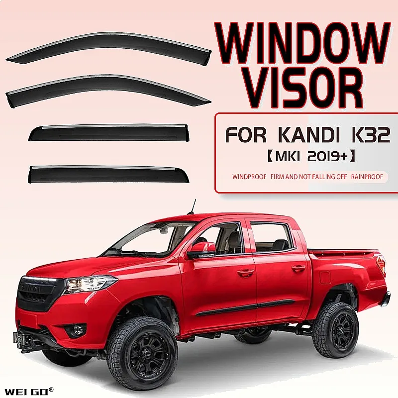 

For Kandi K32 2019+ Car Window Visor Rain Guard Sun Shade Awning Side Windshield Deflector Auto Accessories Styling