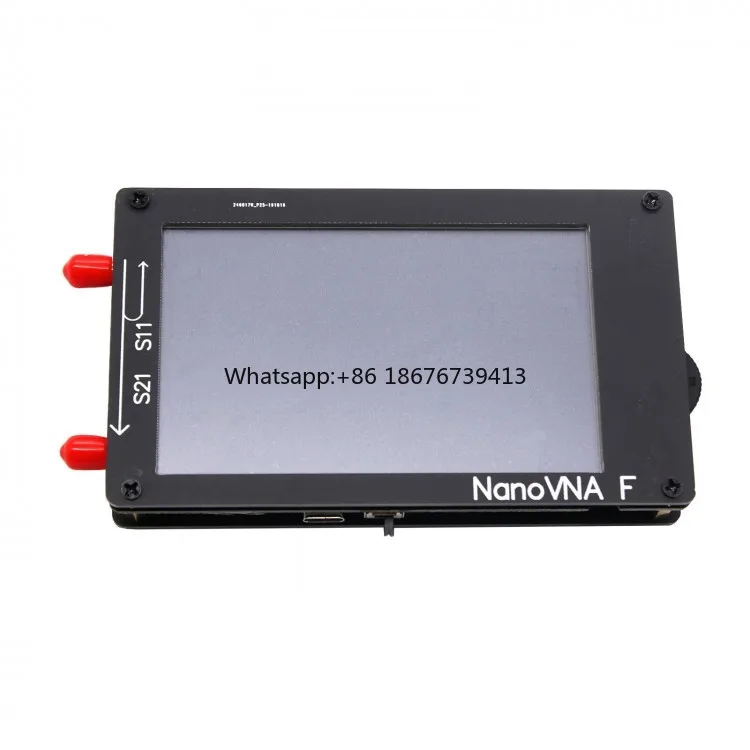 4.3  50KHz-1000MHz NanoVNA-F HF VHF UHF VNA Vector Network Analyzer Kit with LCD Display Glass Fiber Case