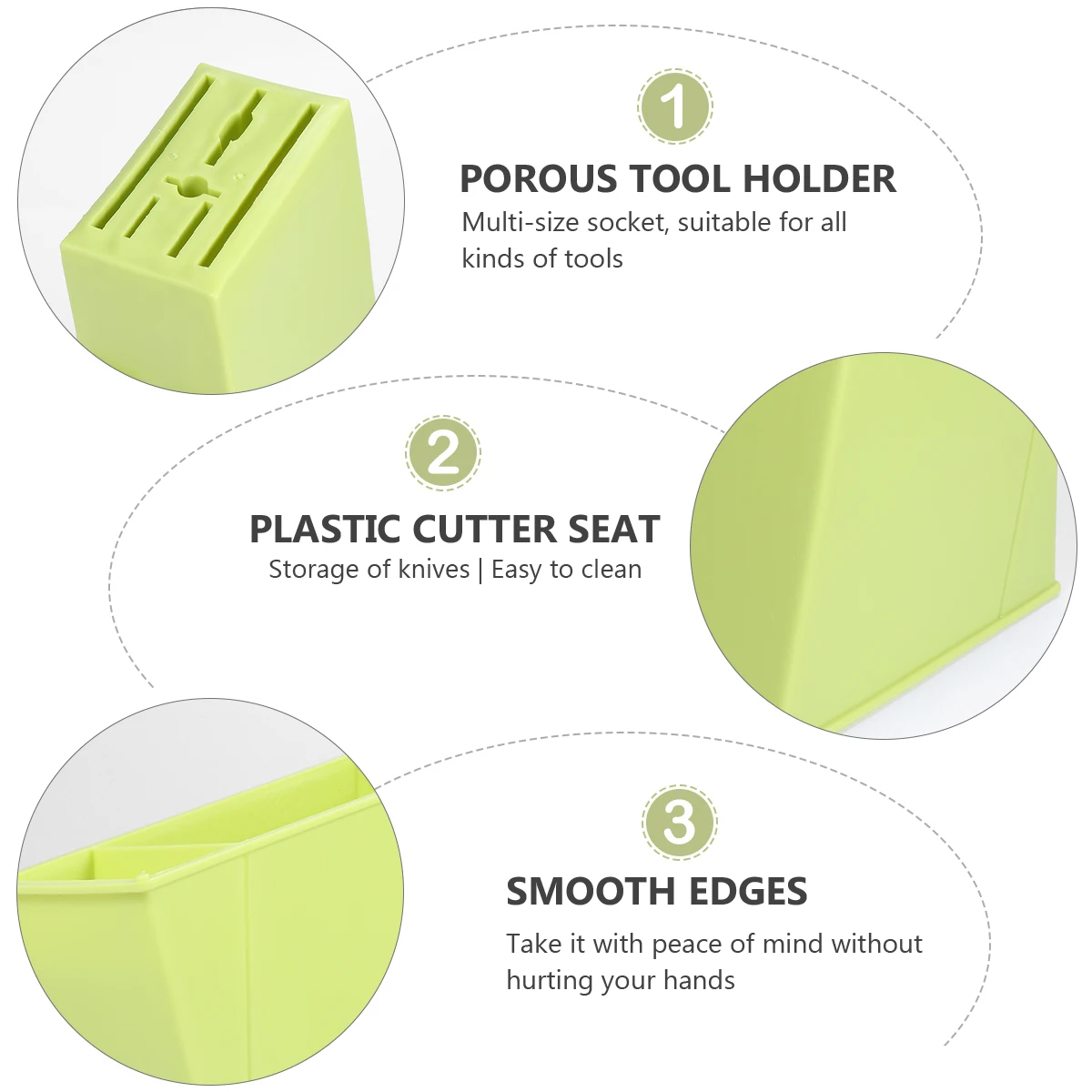 

Plastic Knife Kitchen Storage Organizer Block Kitchen Storage Organizer Space Saving Stand Cutlery Stand Display