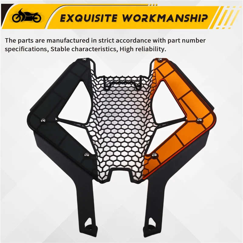 

Motorcycle Headlight Guard Headlight Guard For 1390 Super Duke Headlight Protector Grille Motorcycle Accessories Black+Orange