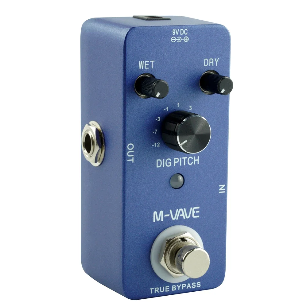 M-VAVE DIG PITCH Guitar Effect Pedal Guitar Electric Mini Single Type Pedal with True Bypass 9 Pitch Types Music Accessories