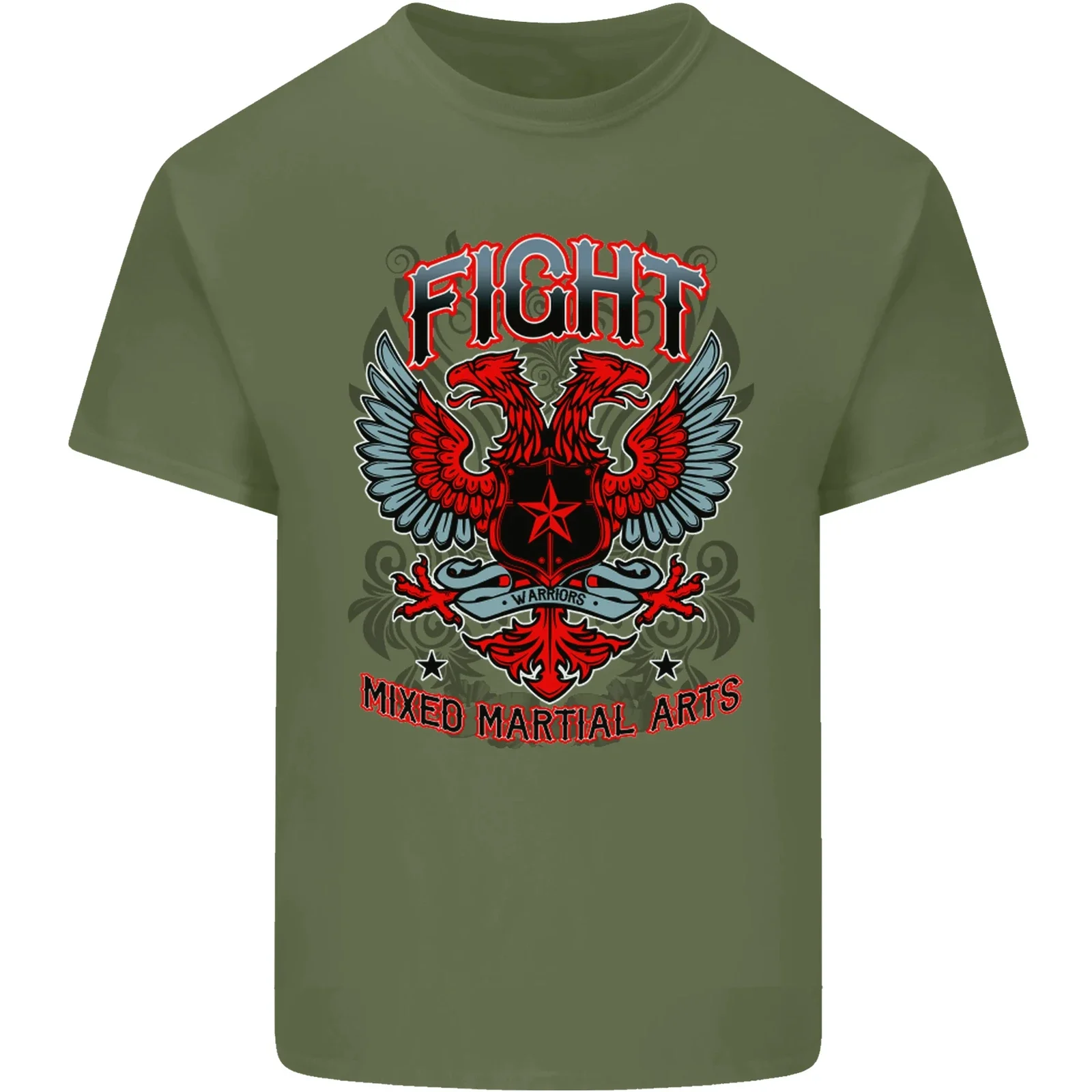 Fight Martial Arts MMA Fighters T-Shirt 100% Cotton O-Neck Short Sleeve Summer Casual Mens T-shirt Streetwear