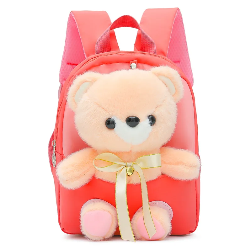 2024 New Cartoon Cute mochila infantil Lovely Bear Backpacks Small Kindergarten school bag Lightweight Backpack child girl