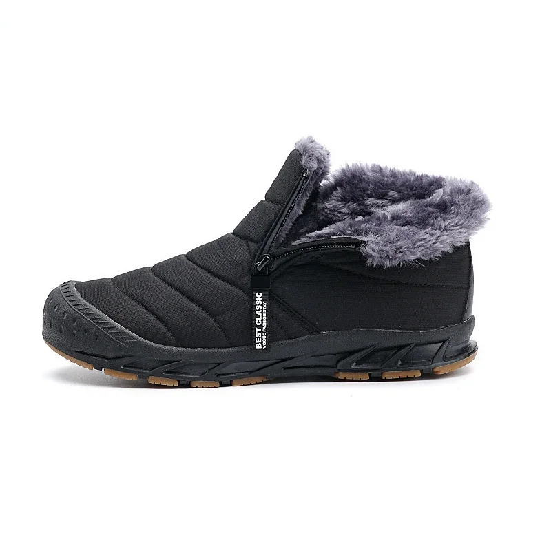 Stivali da uomo invernali di grandi dimensioni stivaletti da uomo in peluche caldi stivali da neve da uomo impermeabili coppia Sneakers da esterno scarpe da uomo invernali