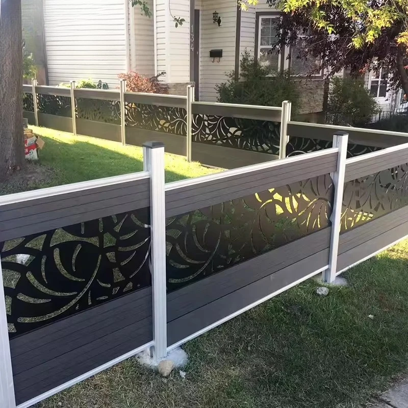 Balcony High Quality Cheap Wrought Iron Wpc Fence Privacy Fence Screen