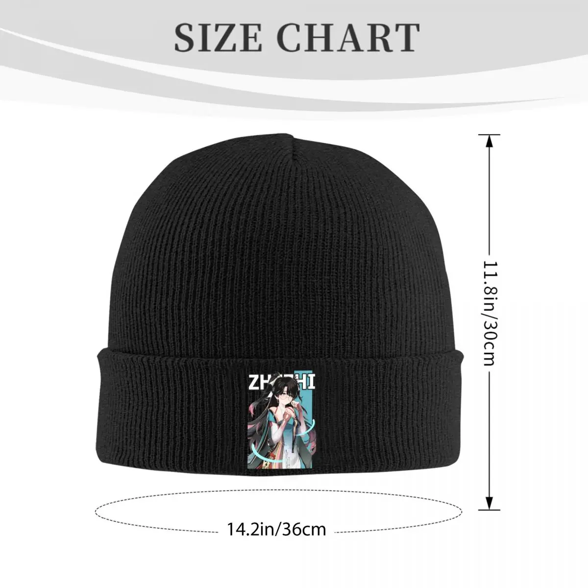 Zhenzhi Wuthering Waves Knitted Caps Women's Men's Skullies Beanies Winter Hats Acrylic Anime Game Crochet Cap