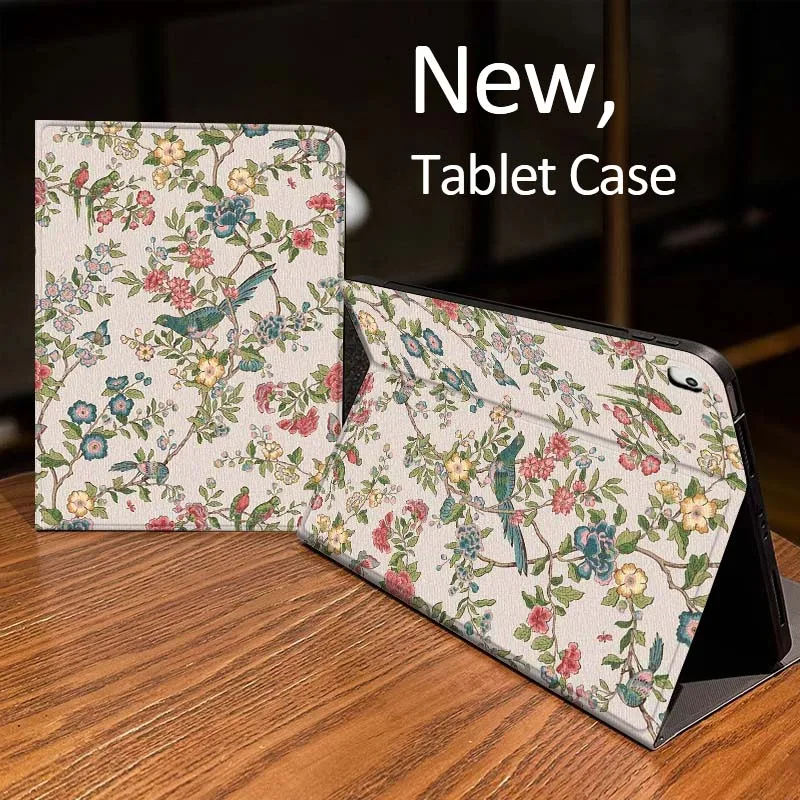 

Yellow Floral Leaves For iPad Pro mini Air 1 2 4 3 5 6 7 8gen 9gen 11 M2 M3 M4 6th 7th 10th 11th Gen 2025 Tablet Case