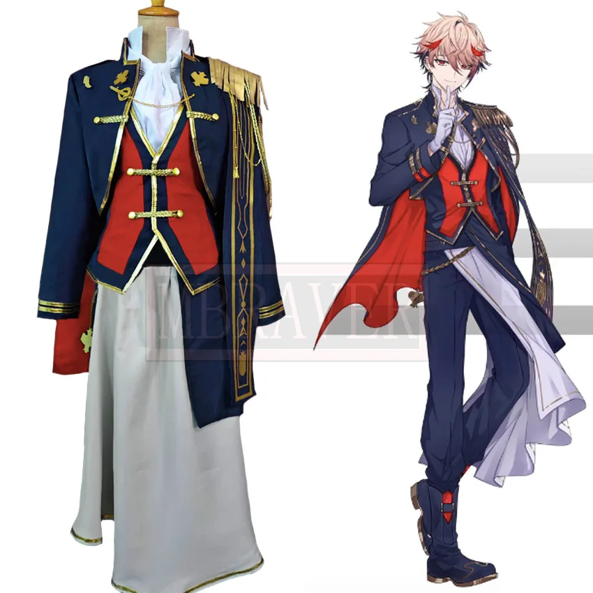 

Vtuber Anime Youtuber Nijisanji Cosplay Seraph Dazzlegarden Costume Christmas Party Halloween Uniform Custom Made Any Size