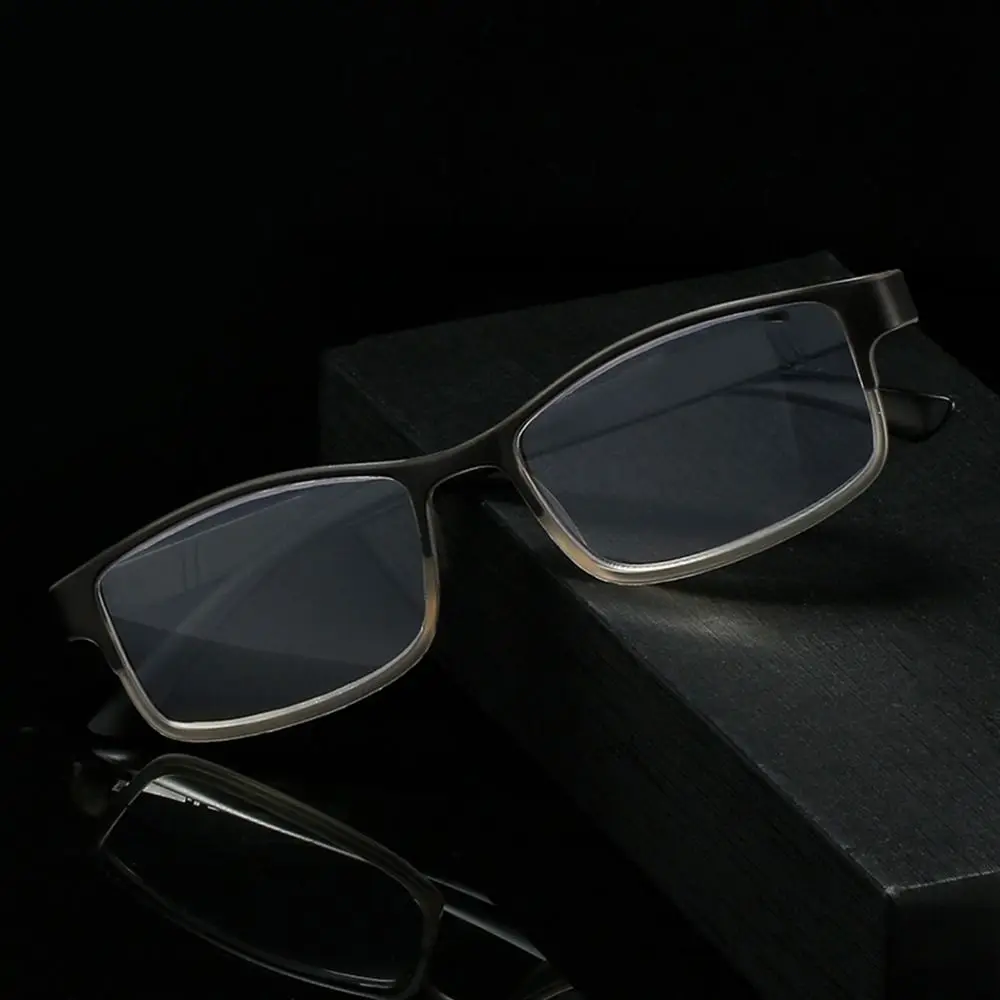 

Blue Ray Blocking Anti-Blue Light Reading Glasses Eye Protection Half Frame Hyperopia Glasses PC Ultralight Square Eyeglasses
