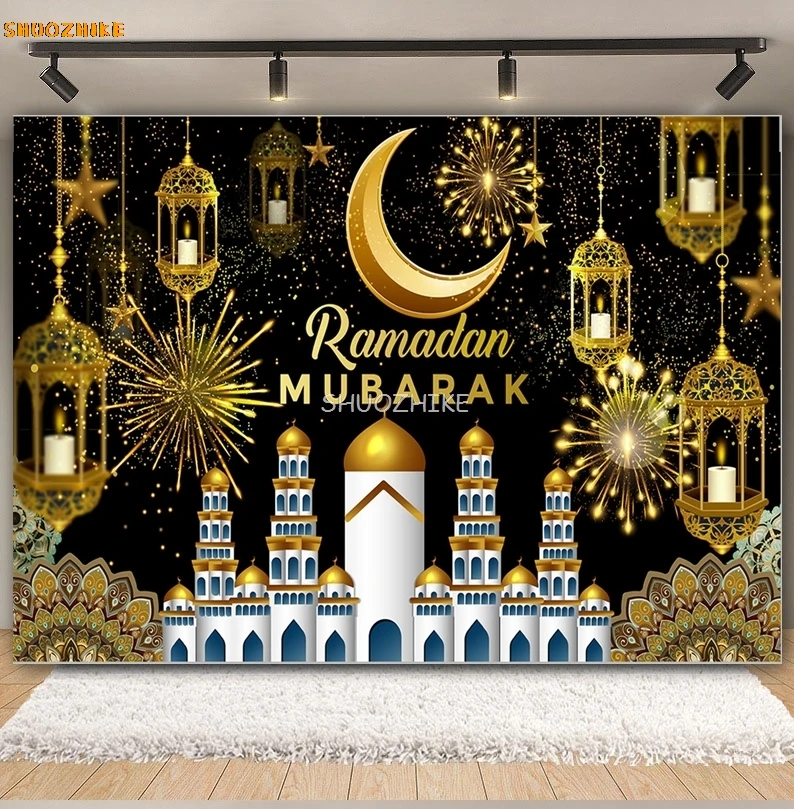 خلفية عيد مبارك الأضحى مسلم رمضان كريم المسجد الإسلامي فانوس القمر صورة التصوير خلفية استوديو الصور