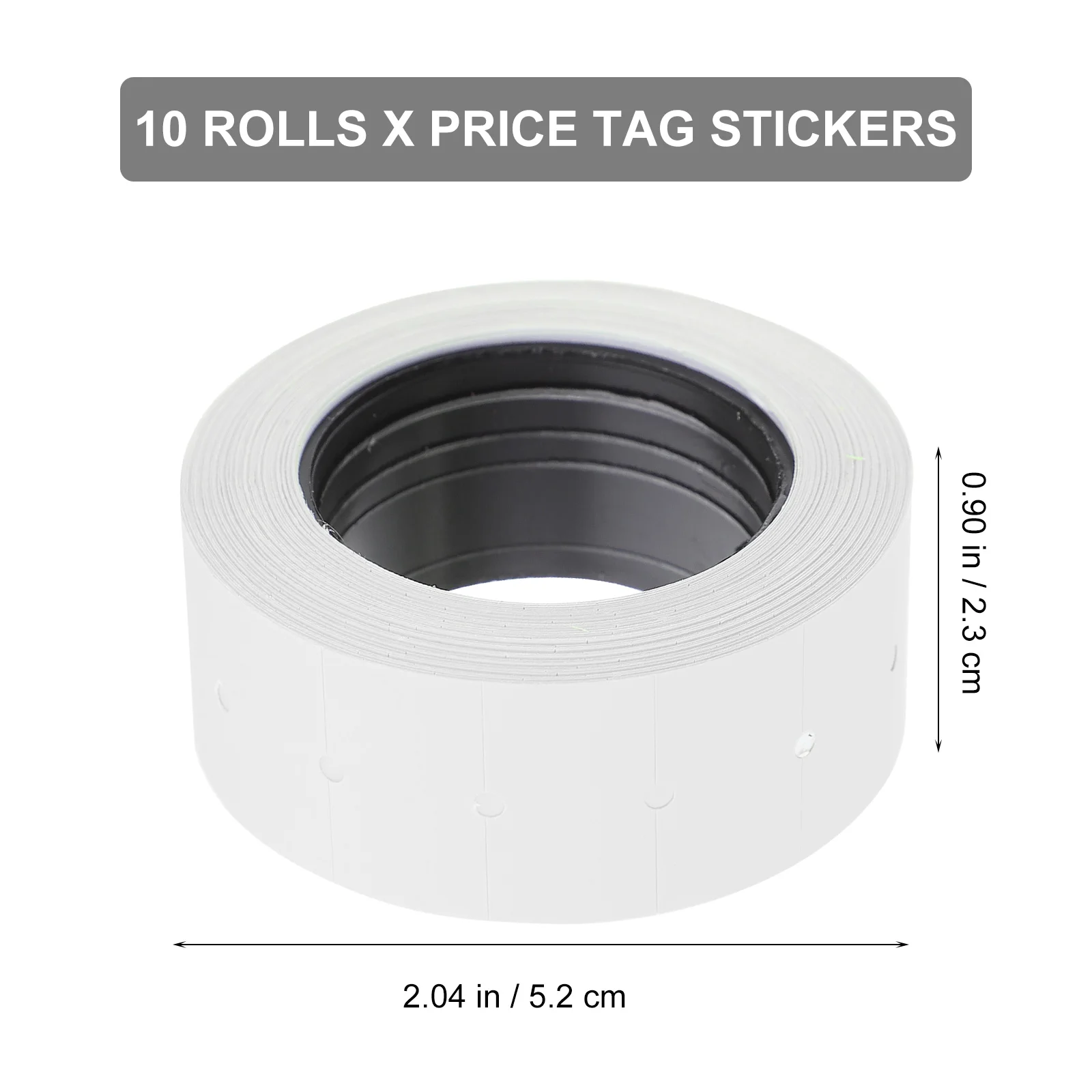 

10 Rolls Price Tag Sticker Adhesive Code Paper Supermarket Pricing Labeling Label Stickers Business Home Office File